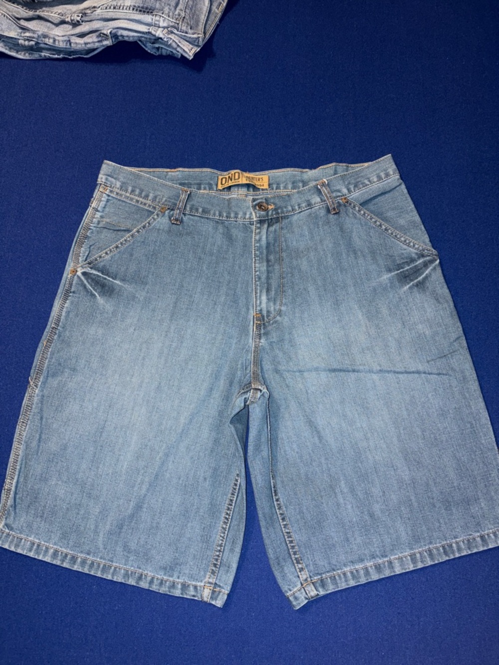 Old Navy Light Denim Jean Painter’s Shorts - Men's